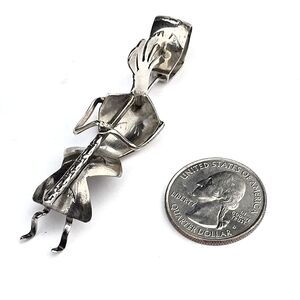 VINTAGE NATIVE AMERICAN KOKOPELLI Sterling Silver Pendant